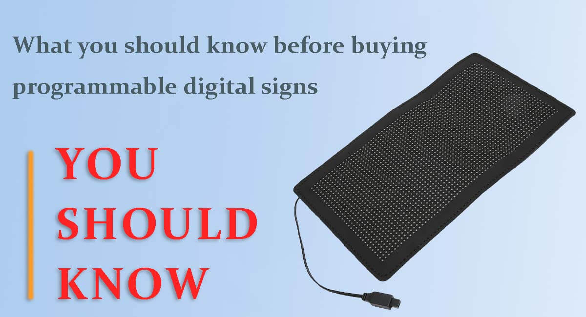programmable digital signs